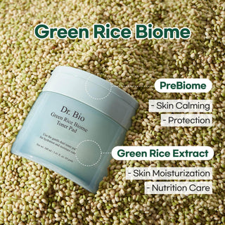 Dr. Bio - Green Rice Biome Pore Toner Pad 60ea - Koreabe