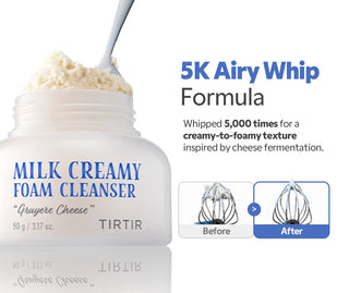 Tirtir - Milk Creamy Gruyere Cheese Foam Cleanser 90ml