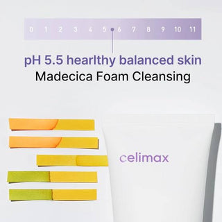 Celimax - Derma Nature Relief Madecica pH-балансирующая пенка для умывания, 150 мл