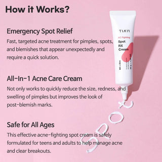 Tiam - AC Fighting Spot Rx Cream 30ml - Koreabe