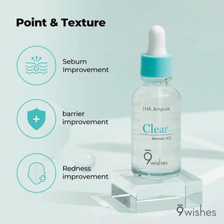 9wishes - LHA Ampule Clear 30ml - Koreabe