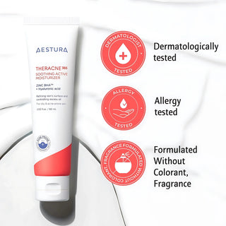 Aestura - Успокаивающий активный увлажняющий крем Theracne, 60 мл