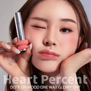 Heart Percent - Dote On Mood One Way Glowy Tint - 12 Colors - Koreabe