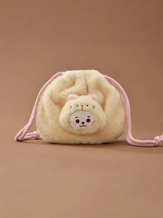 BT21 - More Fluffy Face Plush String Pouch - Koreabe