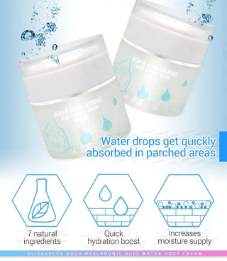 Elizavecca - Aqua Hyaluronic Acid Water Drop Cream 50ml