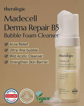 Theralogic - Madecell Derma Repair B5 Bubble Foam Cleanser 150ml