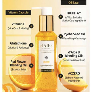 d'Alba - Капсульное очищающее масло Vita Toning 150 мл