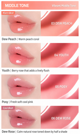 Hince - Блеск Mirror Dew Gloss - 10 оттенков