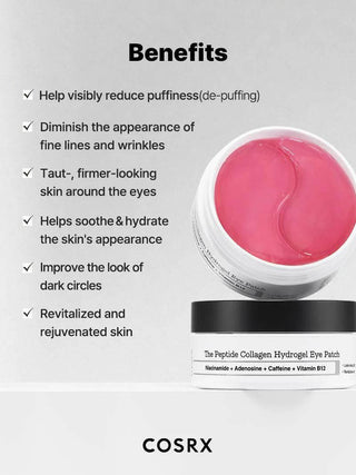 COSRX - The Peptide Collagen Hydrogel Eye Patch 60ea - Koreabe
