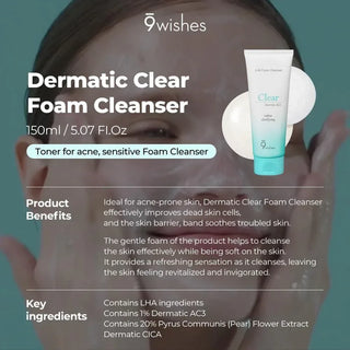 9wishes - Cica Foam Cleanser 150ml - Koreabe