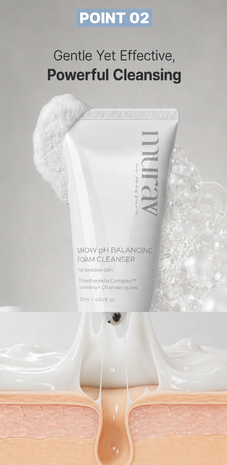 Murav - Увлажняющая пенка для умывания Snow pH Balancing Foam Cleanser 120 мл