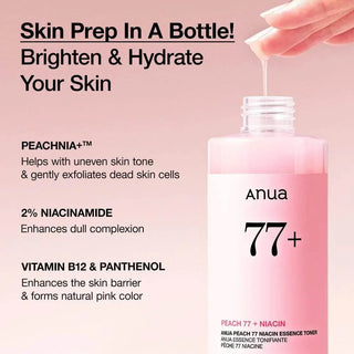 Anua - Peach + Niacin Essence Toner 250ml - Koreabe