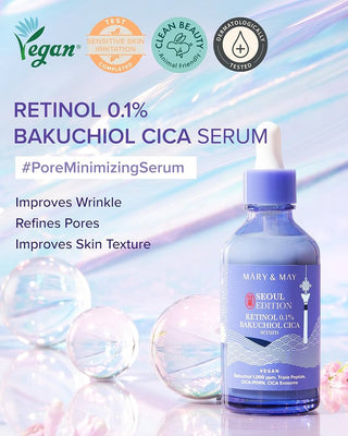 Mary&May - Retinol 0.1% Bakuchiol Cica Serum 80ml