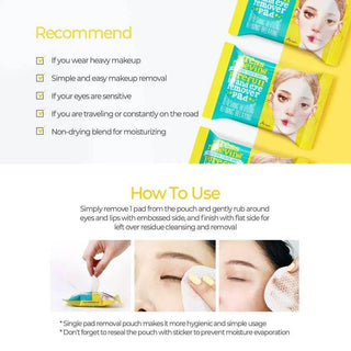 Ariul - Stress Relieving Lip and Eye Remover Pad 30ea - Koreabe