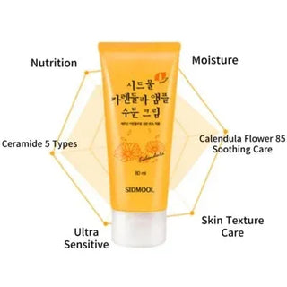 Sidmool - Calendula Ampoule Moisture Cream 80ml - Koreabe