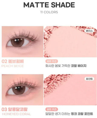 Colorgram - Single Cube Eye Shadow - 16 Colors - Koreabe