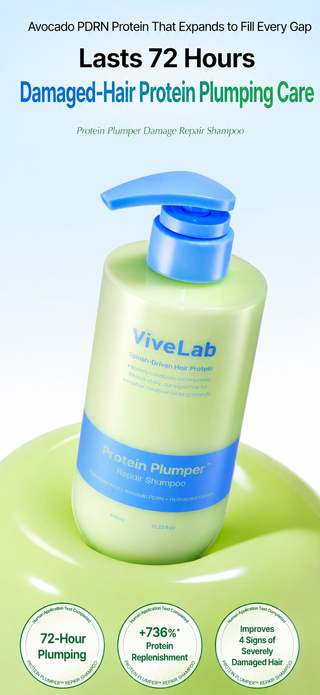 Vivelab - Восстанавливающий шампунь для придания объема с протеином, 480 мл