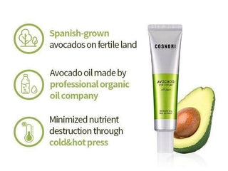 Cosnori - Avocado Eye Cream All Face 60ml - Koreabe