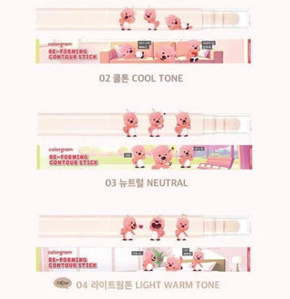 Colorgram X Loopy - Re-Forming Contour Stick 3 Colors - Koreabe