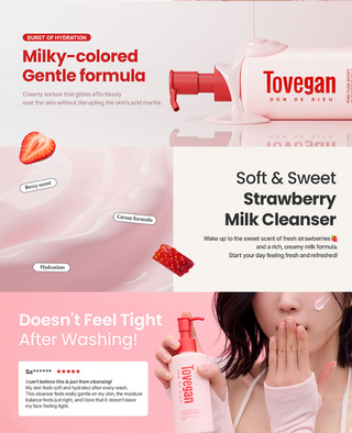 Tovegan - Pink Pure Berry Cleansing Milk 150ml