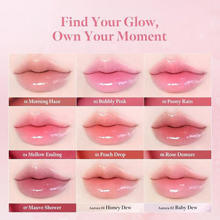 Milk Touch - Блеск для губ Dew Stain Shine, 4 мл – 15 оттенков