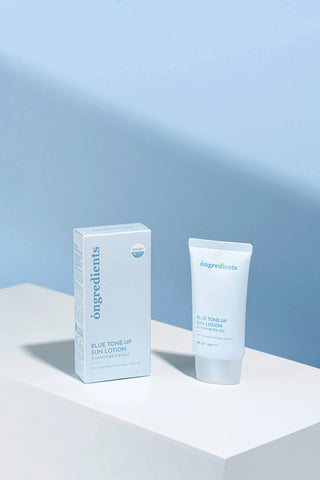 Ongredients - Blue Tone Up Sun Lotion SPF 50 PA++++ 50ml - Koreabe