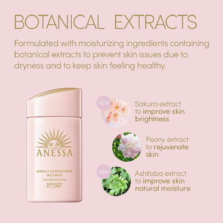 Anessa - Perfect UV Sunscreen Mild Milk SPF50+ PA++++ 60ml