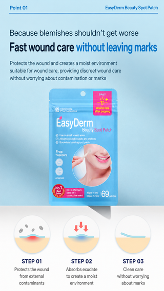 Easyderm - патчи от прыщей Beauty Spot Patch, 69 шт.