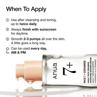 Anua - Rice 7+ Ceramide Hydrating Barrier Serum 50ml