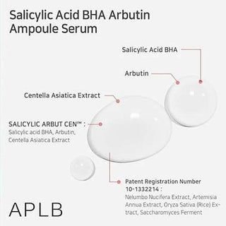 APLB - Salicylic Acid BHA Arbutin Ampoule Serum 40ml x 2 - Koreabe