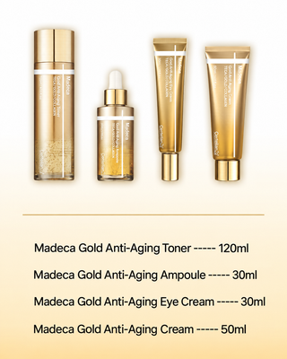 Centellian24 - Madeca Gold Anti Aging Prestige Special Set ( Toner 120ml + Ampoule 30ml + Eye Cream 30ml + Cream 50ml)
