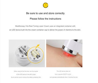 Meditherapy - Vita Real Toning Laser Cream 50ml + 50ml +EMS Device