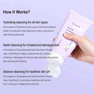 Tiam - Snail & Azulene Low pH Cleanser 200ml - Koreabe