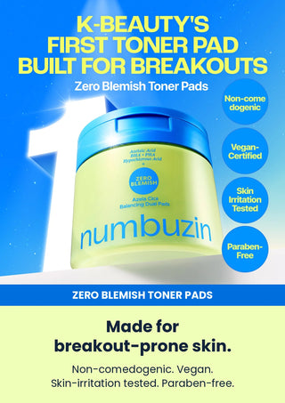 Numbuzin - Azela Cica Balancing Dual Pads 60ea