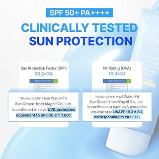 Make Prem - Солнцезащитный крем Hyal Water Fit Sun Cream 100 мл