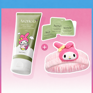 Arencia - Green Tea + LHA Deep Pore Rice Cake Cleanser 150ml (Sanrio Ver)