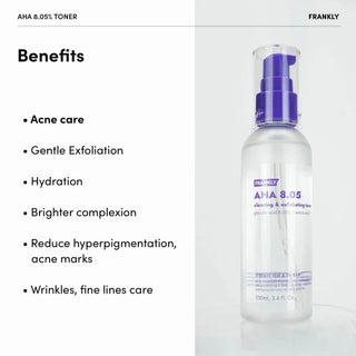 Frankly - AHA 8.05% Clearing & Exfoliating Toner 100ml - Koreabe