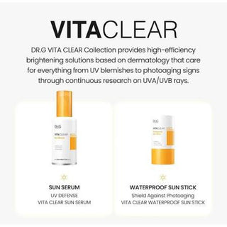 Dr.G - Vitaclear Waterproof Солнцезащитный стик SPF50+ PA++++ 21 г