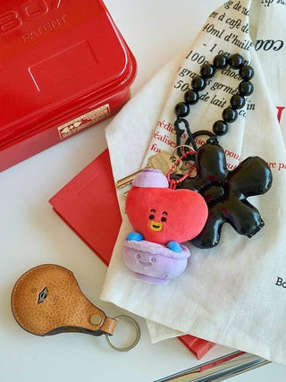 BT21 - TATA RJ Welcome Party Plate Doll Keyring - Koreabe
