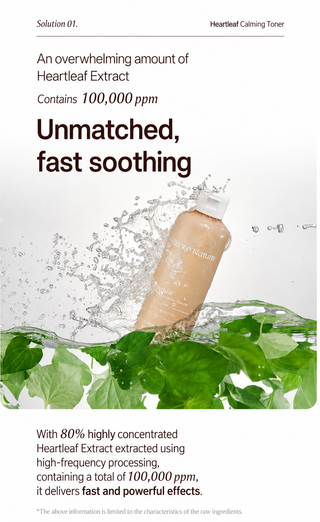 Blanc Nature - Успокаивающий тонер для лица с хауттюйнией сердцевидной Active Heartleaf Calming Toner, 300 мл