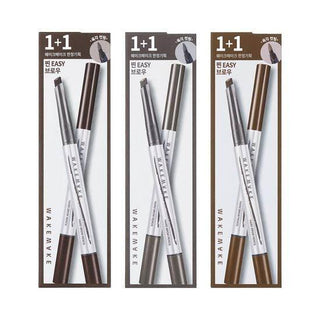 WakeMake - Natural Hard Brow Pencil 1+1 - 5 Colors - Koreabe