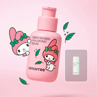 Innisfree - Green Tea Hyaluronic Serum 80ml + 15ml (MyMelody Edition) - Koreabe