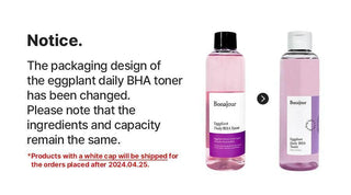 Bonajour - Eggplant Daily BHA Toner 205ml - Koreabe