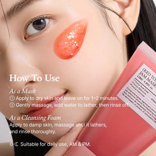 Маска-пенка для умывания с томатом "Fully - Red Tomato Jam Mask Cleanser", 120 мл
