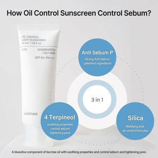Celimax - Солнцезащитный крем Oil Control Light SPF50+ PA++++ 40мл