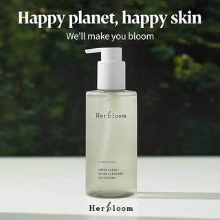 Herbloom - Green Clear Vegan Cleansing Oil To Foam 200ml - Koreabe