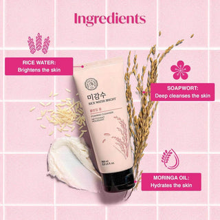 The Face Shop Rice Water Bright Facial Foaming Cleanser 150ml - Koreabe