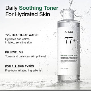 Anua - Heartleaf 77+ Hyaluron Soothing Toner 150ml