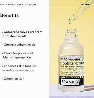 Frankly - Niacinamide 15% Zinc Beads Serum 30ml - Koreabe
