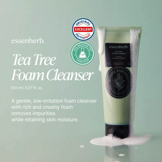 Essenherb - Tea Tree Relief Foam Cleanser 150ml - Koreabe